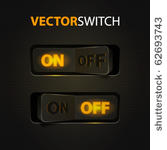 cool realistic toggle switch ...