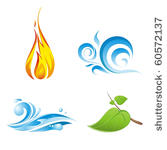 four vector elements of nature...