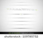 set of web dividers with...