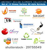vector collection of 3d design...