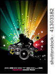 abstract rainbow disco music...