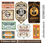 vintage labels collection   8...