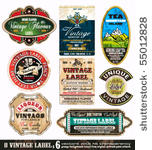 vintage labels collection   9...