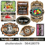 vintage labels collection   8...