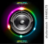 abstract futuristic speaker...