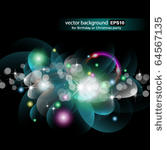 abstract glowing circles of...