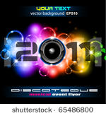 colorful new year celebration...