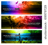 set of rainbow backgrounds   3...