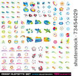 abstract design elements 2d and ...