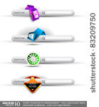 set of modern original style...