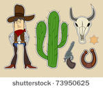 wild west cartoon elements