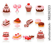 sweet pastry icons