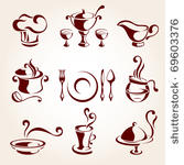 restaurant  elements set