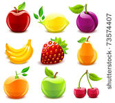 glossy fruit set