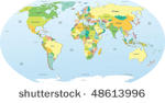 highly detailed political world ...