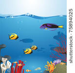 sea landscape illustrating...