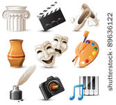 9 highly detailed  arts icons