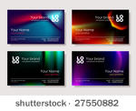 vector. multicolor business card