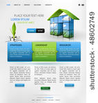 web design vector template