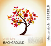 abstract vector tree background ...