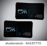 two original business cards ...