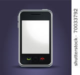 vector realistic mobile phone