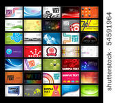 assorted business cards