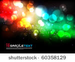 vector colorful blurry lights