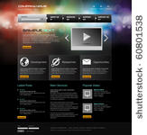 vector website design template