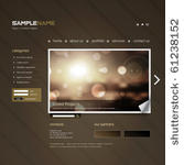 vector website design template