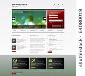 vector website design template