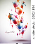 funky vector balloons