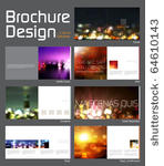 brochure layout design template ...