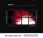 vector website design template