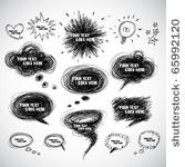 vector comical speech bubbles