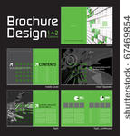 brochure layout design template ...