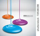 vector paint dripping