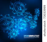 vector cogwheel wire frames...