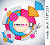 vector paper cut graphics
