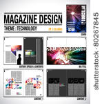 magazine layout design template ...