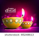 vector diwali oil lamp