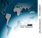 vector 3d map earth. square...