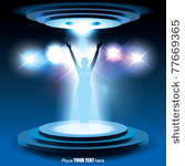 vector stage spotlight with...