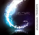vector abstract lights effect