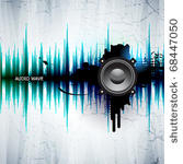 abstract template with a sound...