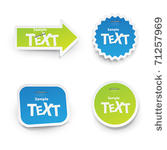 vector sticker for text