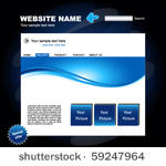 web site vector design template
