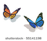 vector butterfly collection