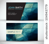 blue modern business card set   ...