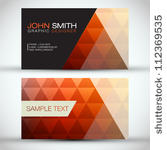 orange modern abstract business ...